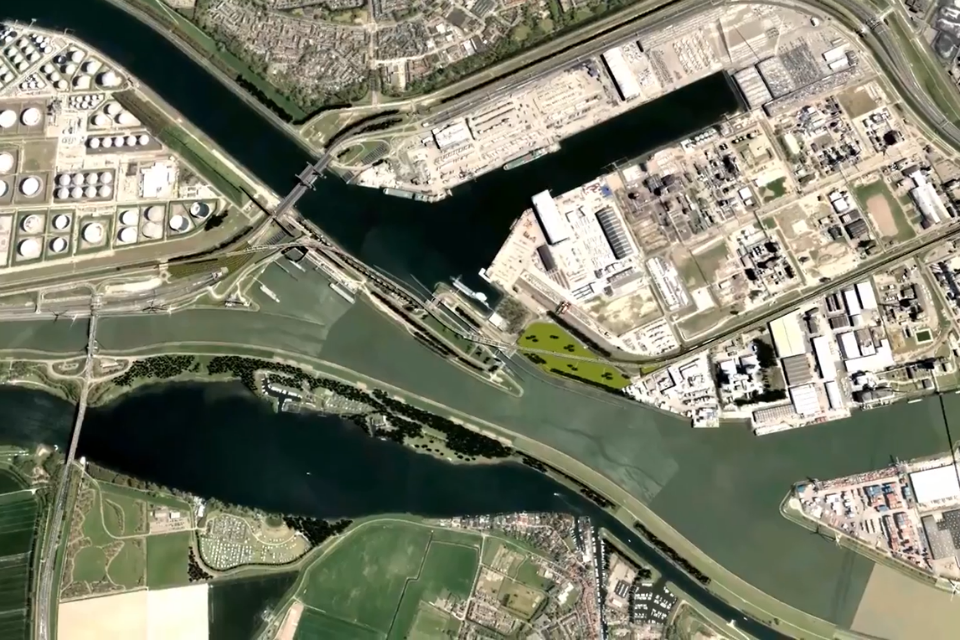 Theemsweg route. Photo: still from video by Port of Rotterdam