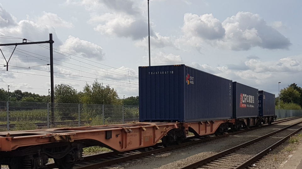 Railport Brabant, train on the way to China