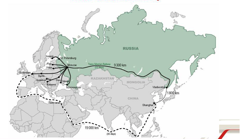 По карте на рисунке 112 проследите через какие крупные города пролегают транссибирская