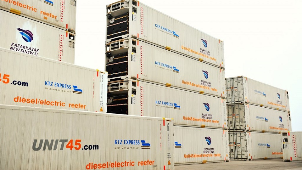 Reefer containers of KTZ Express, source: KTZ Express
