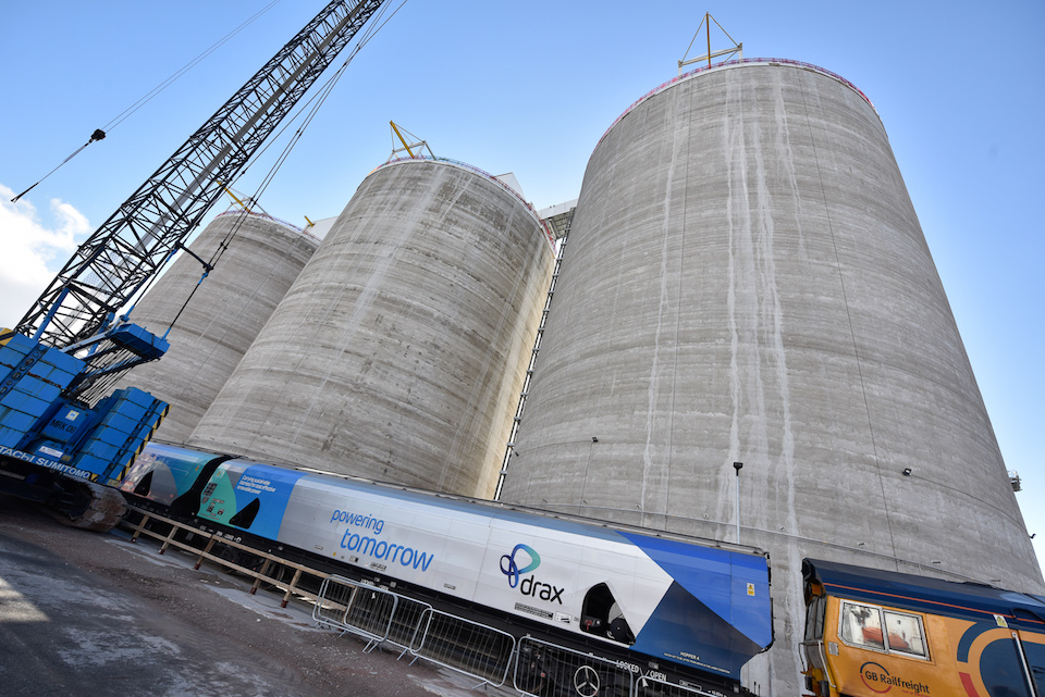 Biomass train at Peel Ports Liverpool