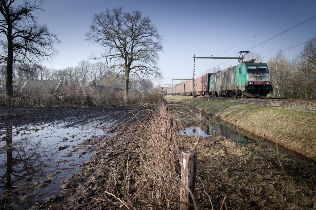 A freight train on the corridor Hengelo-Oldenzaal. Source: Hollandse Hoogte