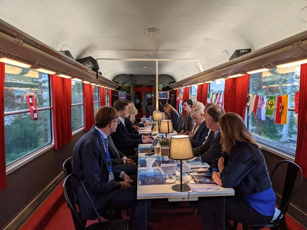 This was discussed onboard the Connecting Europe Express 